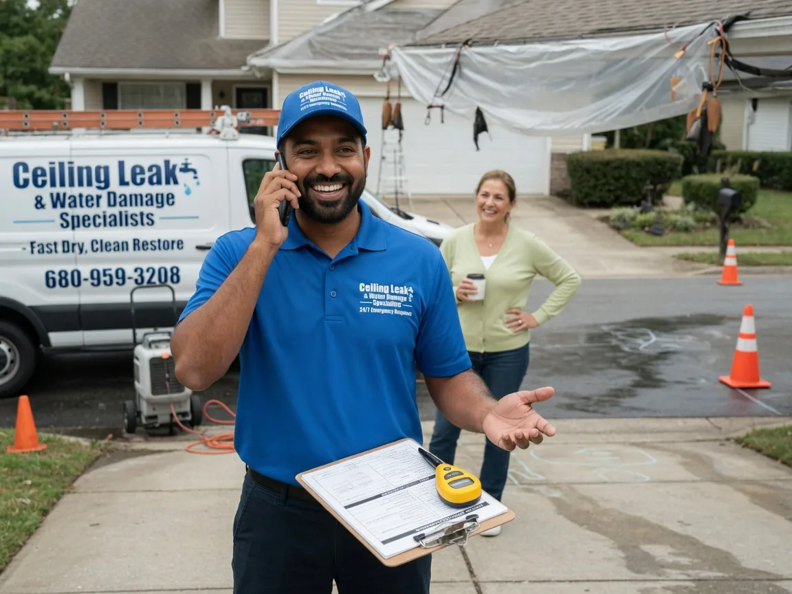 Ceiling Leak Cleanup Mount Auburn, IL FAQs